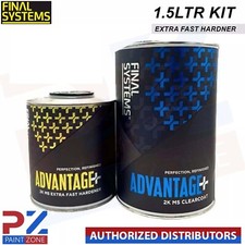 FINAL SYSTEMS ADVANTAGE+ 2K MS CLEARCOAT LACQUER 1.5L - 2K MS FAST HARDENER PZ