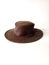 Vintage Rydale Real Leather Hat Australia Collectible Accessory Size M 5BEH05