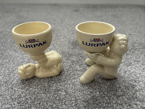 Lurpak butter men ceramic egg - butter,