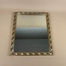 Vintage Portrait Wall Mirror Ornate Gold Gilt Frame Bedroom Dressing Room Accent