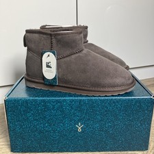Emu Australia Micro Stinger Chocolate  Boots Size 5 - Dark Brown Suede Sheepskin