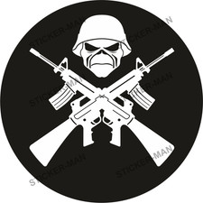 Iron Maiden D Logo Sticker