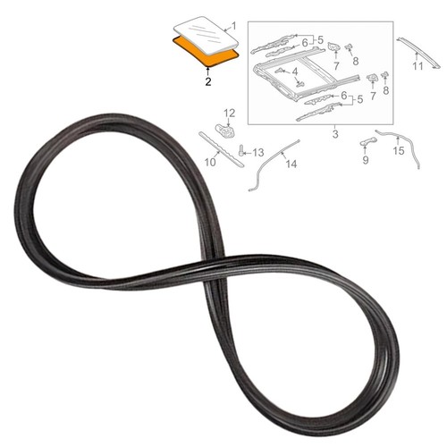 Sunroof seal strip for - seal,
