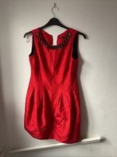 Zara Women's Red Dress Size L