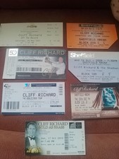 CLIFF RICHARD CONCERT TOUR TICKETS. COLLECTION 1994 - 2011  JOB LOT Bundle of 7