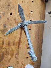 2.5 KGS Anchor - Folding Grapnel - Galvanised - Boat Dinghy Fishing Kayak Norway