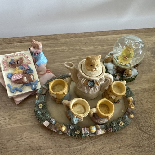 Vintage resin teddy bear - vintage,