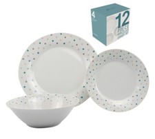 12 PIECE PORCELAIN DINNER SET