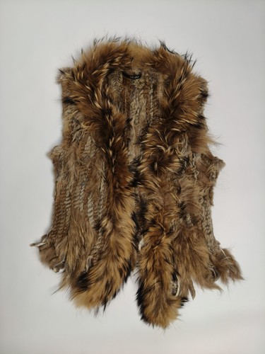 Vintage rabbit and racoon - , fur