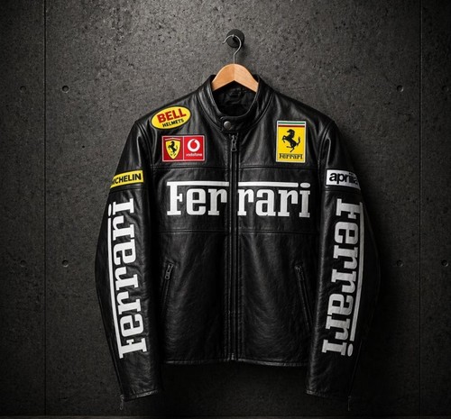 Ferrari racing leather jacket - ferrari,