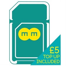 EE 3G/4G/5G Pay As You Go Sim Card With £5.00 Of Credit Included. B