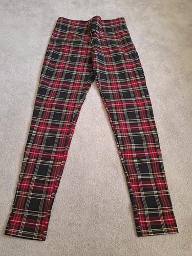 Zara high waisted - high-waisted, tartan