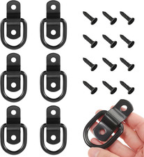 Steel Heavy Duty Tie down D Rings 6 Pack Stainless Trailer Anchors Cargo Safety 