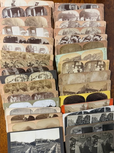 Stereoview cards lot - 3,