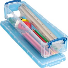 Really Useful Box Plastic Storage 1.5 Litre Clear