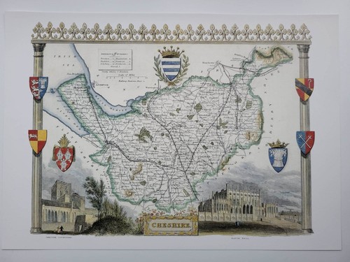 Old vintage map print - old,