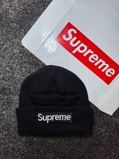 Supreme New Era World Famous Box Logo Beanie Black One Size