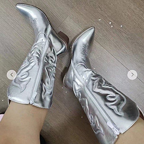 Cowboy boots mid calf ladies - boots,
