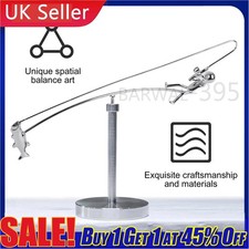 Kinetic Fishing Sculpture,The Fisherman Balancing, Balance Art for Your Space UK
