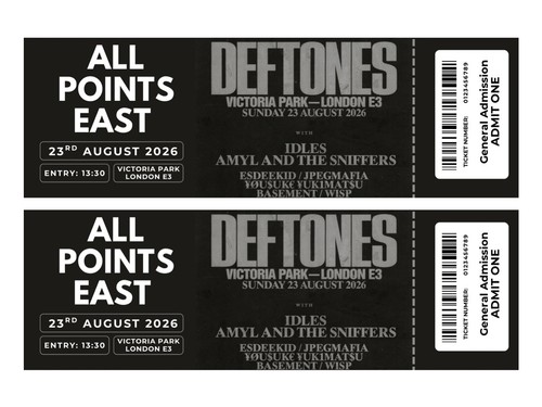 Deftones all points east 2026 - points,
