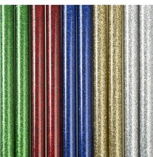 Glitter Colour Glue Sticks For Electric Hot Melt Glue Gun 7mm x 100mm Long x24