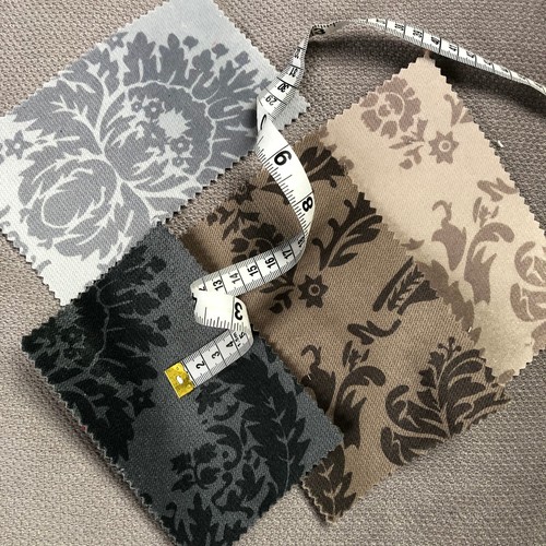 Damask velvet furnishing - damask,