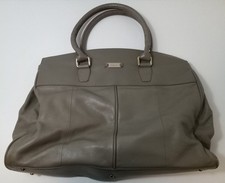 Ri2k Grey Handbag Leather