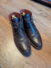 Paraboot brown grained leather
