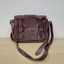 Dr Martens Brown Soft Slouchy Leather Satchel Messenger Shoulder Bag Size 11"