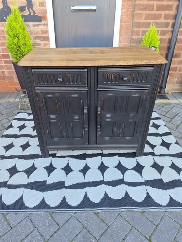 Vintage upcycled oak sideboard - upcycled,