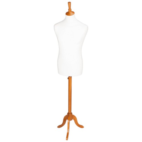 Male display bust dummy cream - male,