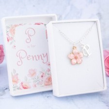 Pink Flower Necklace
