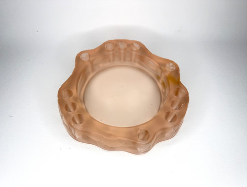 Art deco pink glass - art,