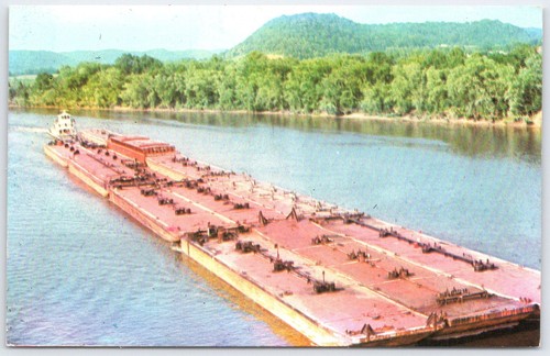 Towboat barges ohio river - barges,