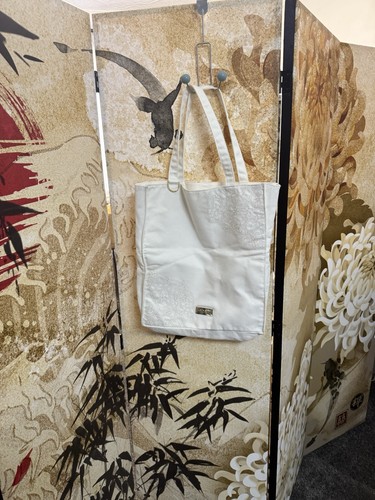 Bvlgari white canvas tote bag - canvas,