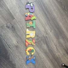 Kids Bedroom Door Name Personalised. Patrick Wooden Letters for Kids Door Decor