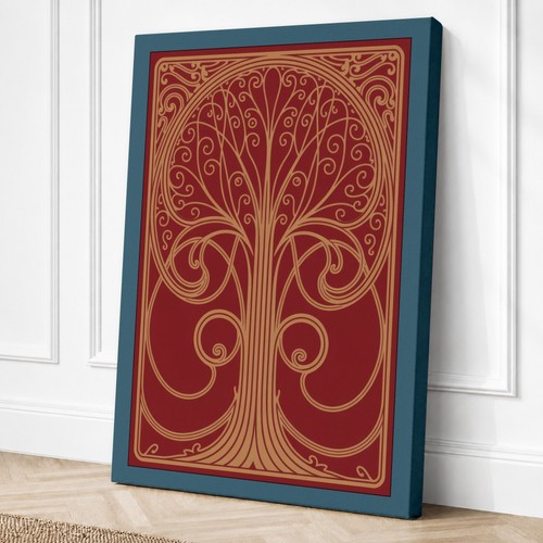 Ornamental tree gold art - in,