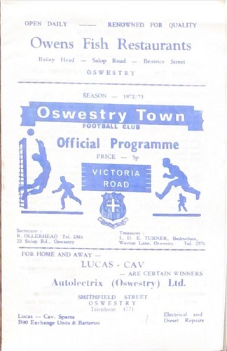 Oswestry town bromsgrove - v,