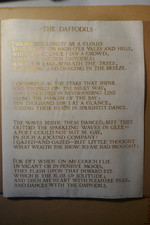 Antique Calligraphy Poem Gold