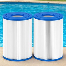 2pk Type A/C Pool Filter Cartridge Fits Intex Pool Pump Easy Set Summer Escapes