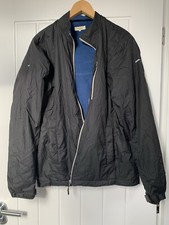 Howies Men Fleeced Lined Blue Black Waterproof Jacket. Size m. EUC 