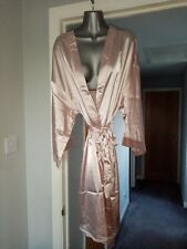 Ladies Satin Dressing Gown/Kimono - One Size