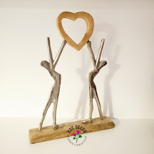 Lovers holding heart ornament - lovers,