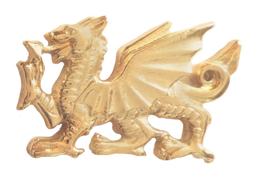 Welsh dragon pin badge made - dragon, in