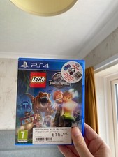 lego jurrasic world ps4 game with instruction booklet 