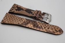 Glam Rock Python leather strap