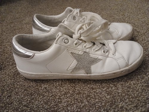 Next white shoes - size, silver