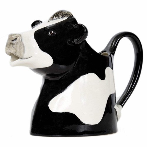 Cow milk jug large black - milk,