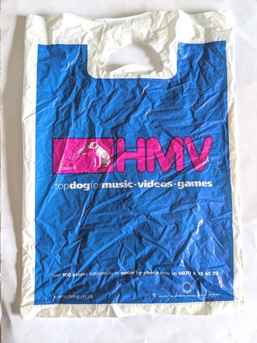 Vintage hmv small blue - hmv,