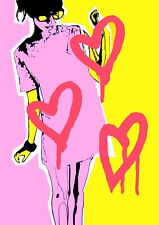 Original Graffiti Pop Art Fashion Illustration Modern Art Postcard
